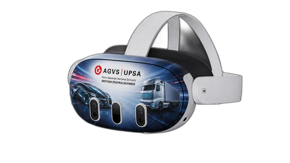 AtlasVR headset branded for AGVS · automotive
